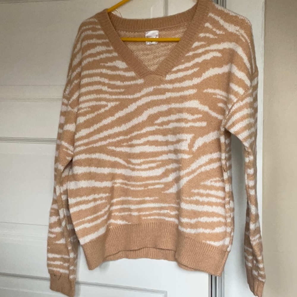Zebra print sweater